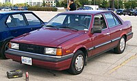 1985-1987 Hyundai Sonata, вид спереди