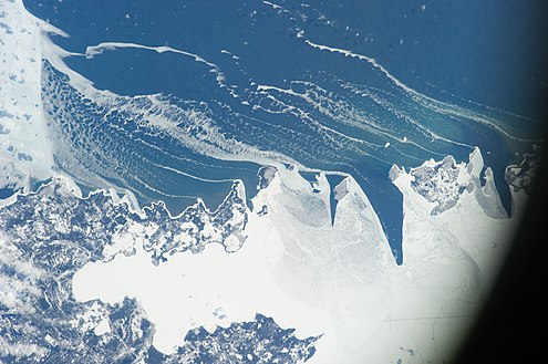 Taken from the International Space Station on February 22, 2014; view oriented so that the top of the image looks southeast ISS038-E-54753 - View of Earth.jpg