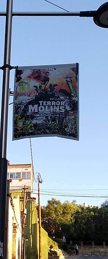 Fragment del cartell Joan Jarque de 39a edició del Festival de Cine de Terror de Molins de Rei