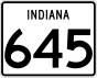 State Road 645 marker 