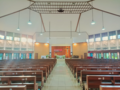 Interior Gereja Yohanes Bosco pada tahun 2024.