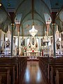 Interior view looking toward apse