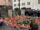 Prague candlelight vigil