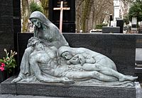 The work of Ivo Kerdic in Mirogoj cemetery, Zagreb Ivo Kerdic Matko.JPG