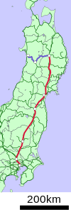 JR Akita Shinkansen linemap.svg