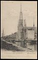 De brug van De Graaf in circa 1900; op de achtergrond de Sint-Vincentiuskerk