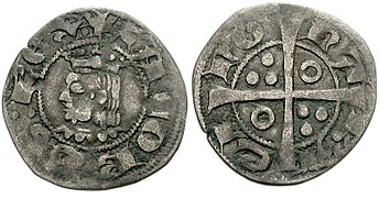 A diner minted at Barcelona with James II's left-facing bust on the obverse