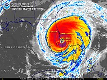 Colorized infrared satellite image of Hurricane Jeanne at the time of landfall in Florida Jeanne 2004-09-26 0340Z.jpg