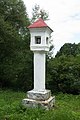 English: Wayside shrine near the village of Jelmo, České Budějovice District, Czech Republic. Čeština: Boží muka u vsi Jelmo v okrese České Budějovice.