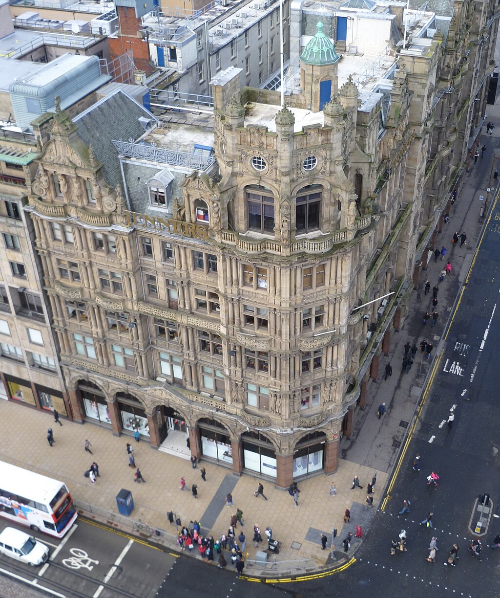 Jenners from the Scott Monument