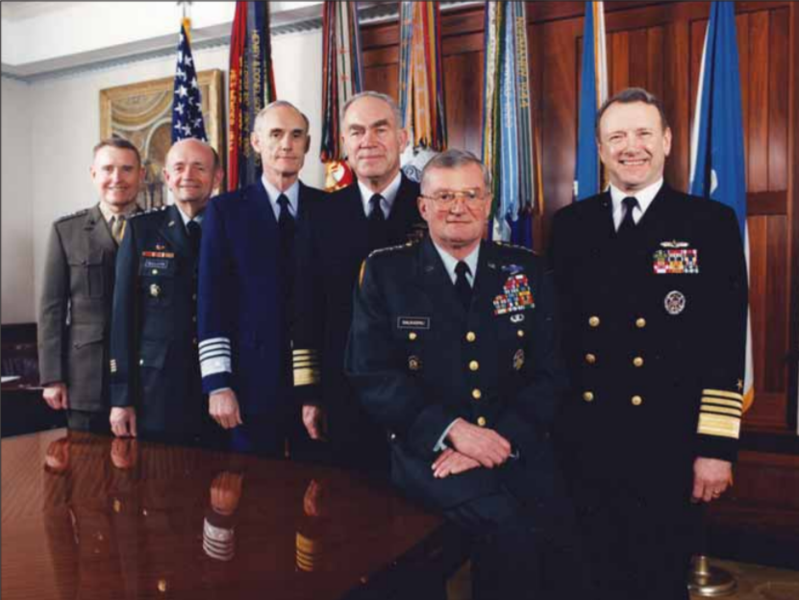 File:John Shalikashvili with the Joint Chiefs of Staff 1994.png