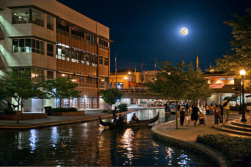 John Wark - Pueblo Riverwalk at Night