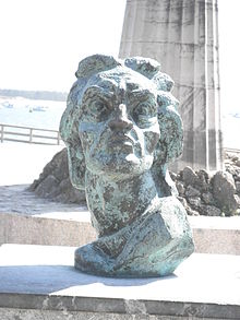 Bust of Juan de la Cosa, Santona JuandelaCosa bust Santona.JPG