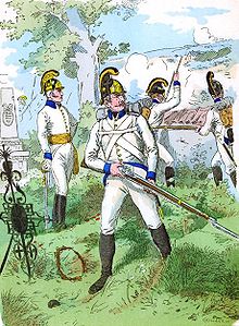 Austrian infantry with blue facings (c.1804) K.u.k. InfRgt Nr. 4 1804.jpg