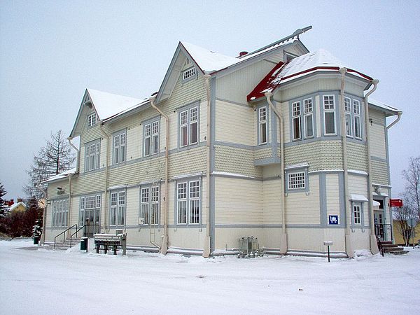 The Kajaani railway station