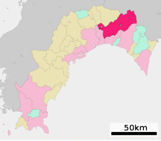 香美市位置図