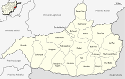 Districts in Nangarhar Province (as of 2014)
