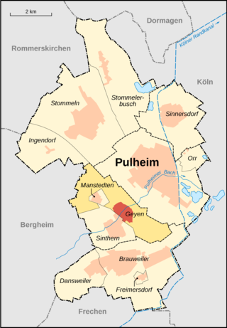 <span class="mw-page-title-main">Geyen</span> Ortsteil of Pulheim in North Rhine-Westphalia, Germany