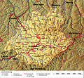 Topografische Karte der Stadt Schmallenberg