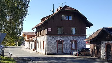 Bahnhofsgebäude (Empfangsgebäude, Ansicht Straßenseite)