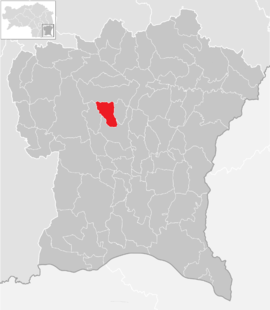 Poloha obce Kohlberg v okrese Südoststeiermark (klikacia mapa)