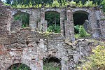 Remains of the Eugen blast furnace, the coal bar and the ore bunker