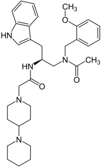 Structural formula of Lanepitant