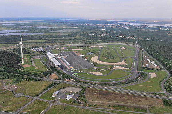 Aerial view of Lausitzring.