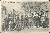 Lazos Dogiamas and his armed band after the Young Turk Revolution.