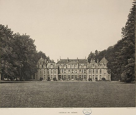 Le château en 1893 avant sa disparition en 1948.