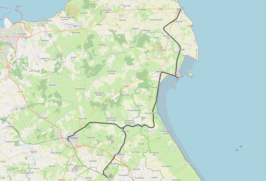 Spoorlijn Valognes Montebourg - Saint-Vaast en Barfleur op de kaart