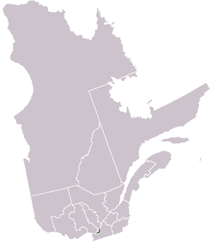 Montreal no mapa