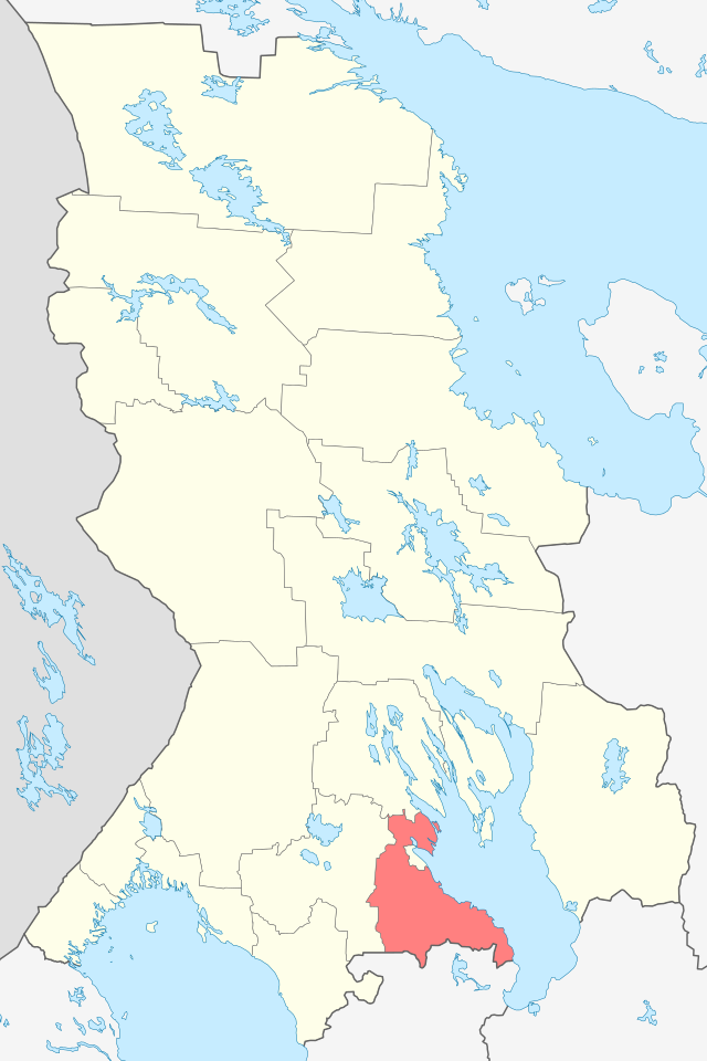 Location of Pieoņegas rajons