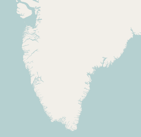 Narsaq is located in Southern Greenland