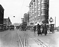 Looking north on 4th Avenue from Pike St, Seattle, Washington, May, 1919 (LEE 99).jpeg