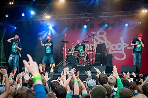 Looptroop-Rocker beim Ilosaarirock-Festival 2012