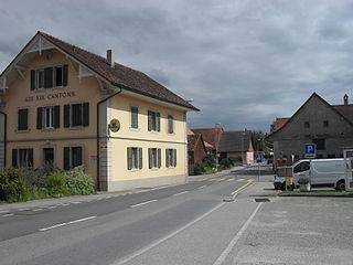 <span class="mw-page-title-main">Ménières</span> Municipality in Fribourg, Switzerland