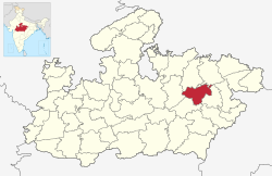 मध्यप्रदेश राज्यस्य मानचित्रे कटनीमण्डलम्