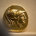 Macedonia - king Alexandros III - 336-323 BC - gold stater - head of Athena - Nike - Tübingen MUT