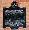 Manila Railroad Company NHCP Historical Marker.jpg