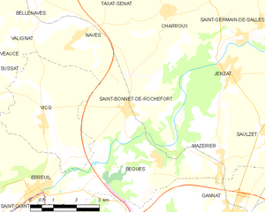 Saint-Bonnet-De-Rochefort: Komunumo en la departemento Allier de Francio