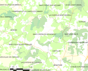 Poziția localității Saint-Crépin-de-Richemont