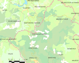 Ponteils-et-Brésis - Localizazion