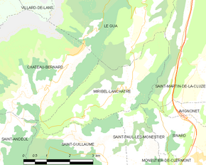 Poziția localității Miribel-Lanchâtre