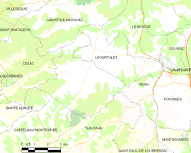 Mapa obce Pern