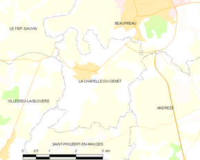 Poziția localității La Chapelle-du-Genêt