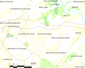 Poziția localității Lougé-sur-Maire