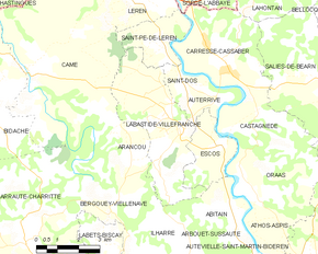 Poziția localității Labastide-Villefranche