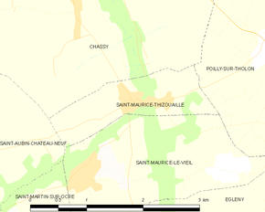 Poziția localității Saint-Maurice-Thizouaille