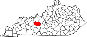 Map of Kentucky highlighting Grayson County.svg